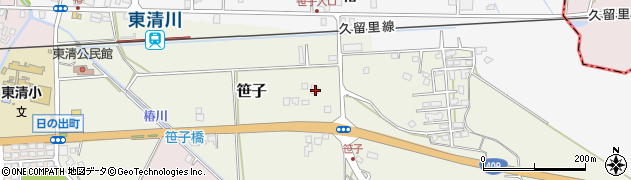 千葉県木更津市笹子358周辺の地図