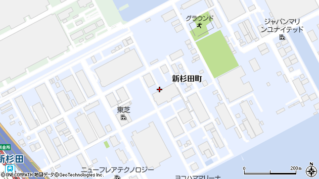 〒235-0032 神奈川県横浜市磯子区新杉田町の地図