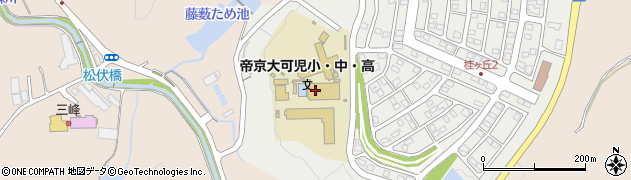 帝京大学可児高等学校周辺の地図