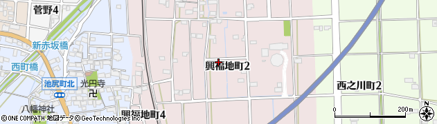 岐阜県大垣市興福地町周辺の地図