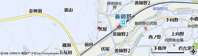 愛知県犬山市善師野（伏屋）周辺の地図