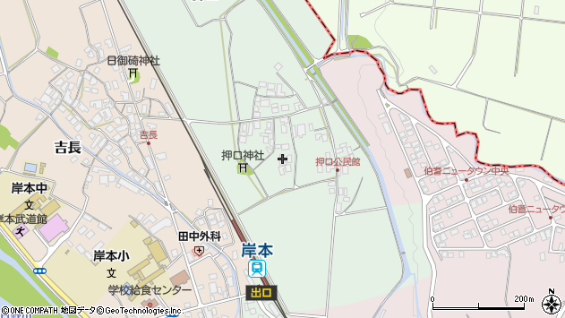 〒689-4135 鳥取県西伯郡伯耆町押口の地図