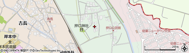 鳥取県伯耆町（西伯郡）押口周辺の地図