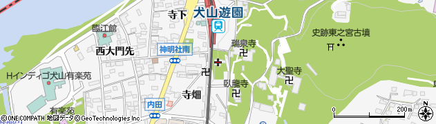愛知県犬山市犬山（瑞泉寺）周辺の地図