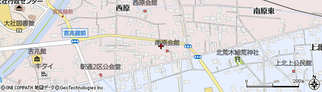 島根県出雲市大社町修理免（南原西）周辺の地図