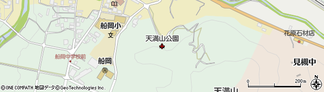 天満山公園周辺の地図