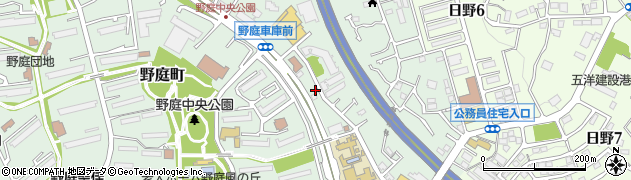 神奈川県横浜市港南区野庭町638周辺の地図