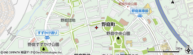 神奈川県横浜市港南区野庭町628-1周辺の地図