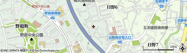 神奈川県横浜市港南区野庭町516-28周辺の地図