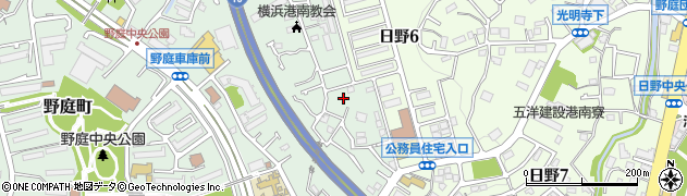 神奈川県横浜市港南区野庭町516-2周辺の地図