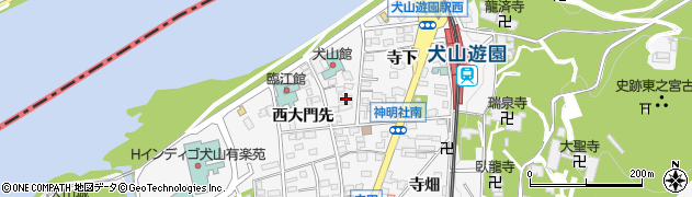 愛知県犬山市犬山（大門先）周辺の地図