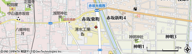 宮城の牡蠣小屋 大垣赤坂店周辺の地図