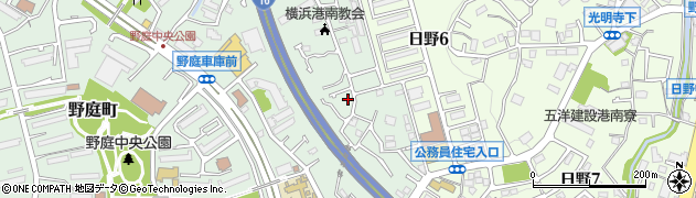 神奈川県横浜市港南区野庭町857周辺の地図