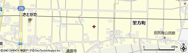 島根県出雲市里方町周辺の地図