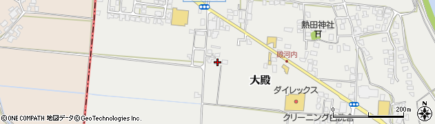 鳥取県西伯郡伯耆町大殿634周辺の地図