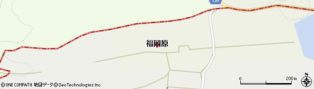 鳥取県伯耆町（西伯郡）福岡原周辺の地図