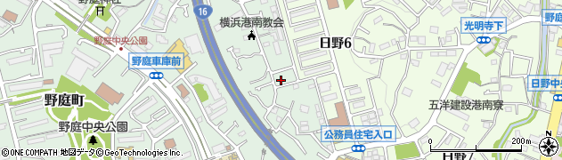 神奈川県横浜市港南区野庭町451-148周辺の地図