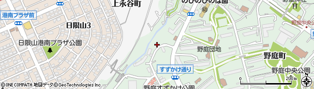 神奈川県横浜市港南区野庭町361周辺の地図