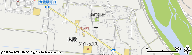 鳥取県西伯郡伯耆町大殿589周辺の地図