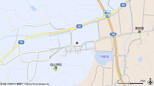 〒683-0026 鳥取県米子市新山の地図