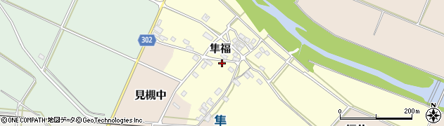 鳥取県八頭町（八頭郡）隼福周辺の地図