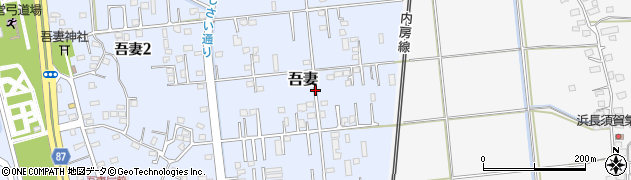 千葉県木更津市吾妻周辺の地図