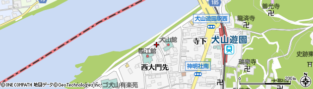 愛知県犬山市犬山西大門先1周辺の地図