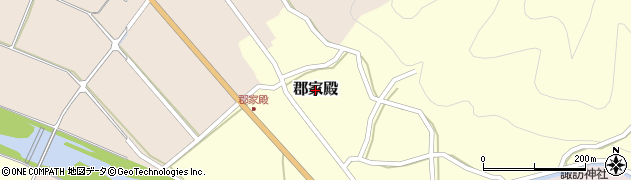 鳥取県八頭町（八頭郡）郡家殿周辺の地図