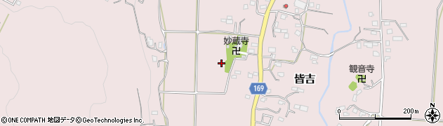 千葉県市原市皆吉周辺の地図