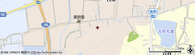 鳥取県米子市古市周辺の地図