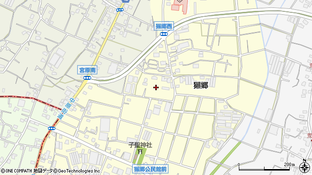 〒252-0825 神奈川県藤沢市獺郷の地図