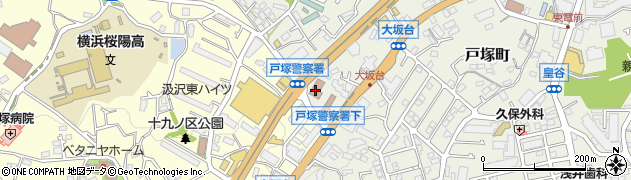 戸塚警察署周辺の地図