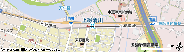 千葉県木更津市周辺の地図