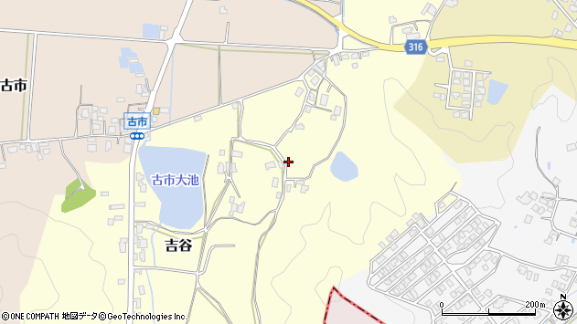 〒683-0024 鳥取県米子市吉谷の地図