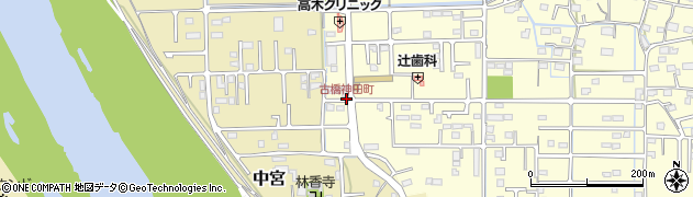 古橋神田町周辺の地図