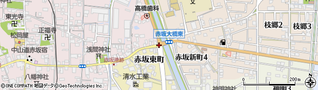 赤坂大橋西周辺の地図