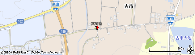 鳥取県米子市古市402周辺の地図