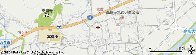 兵庫県養父市八鹿町高柳周辺の地図