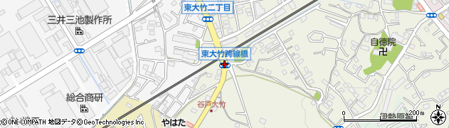東大竹跨線橋周辺の地図