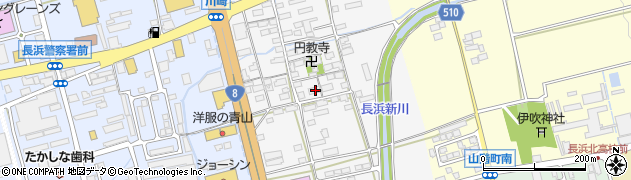 滋賀県長浜市川崎町163周辺の地図