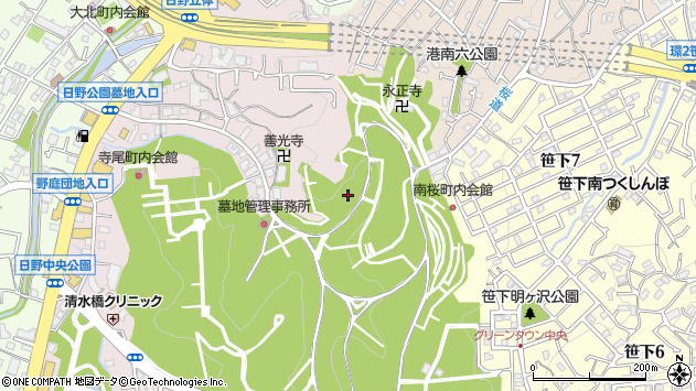 〒234-0053 神奈川県横浜市港南区日野中央の地図