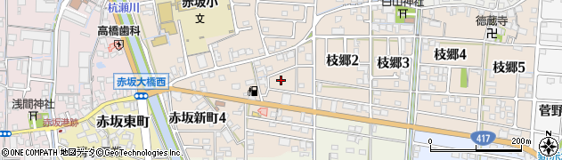 岐阜県大垣市赤坂新町3丁目周辺の地図