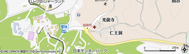 愛知県犬山市継鹿尾（長坂）周辺の地図