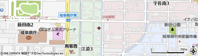 東洋羽毛東海販売株式会社　岐阜営業所周辺の地図