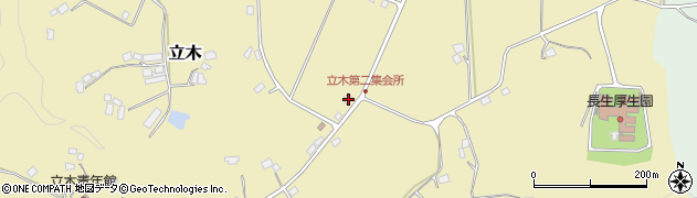 千葉県茂原市立木375周辺の地図