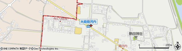 鳥取県西伯郡伯耆町大殿638周辺の地図