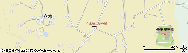 千葉県茂原市立木1417周辺の地図