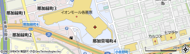 丸亀製麺 イオンモール各務原店周辺の地図