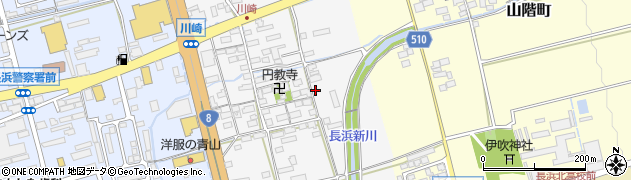 滋賀県長浜市川崎町76周辺の地図