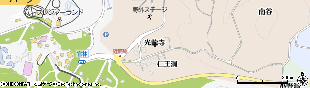 愛知県犬山市継鹿尾光龍寺周辺の地図